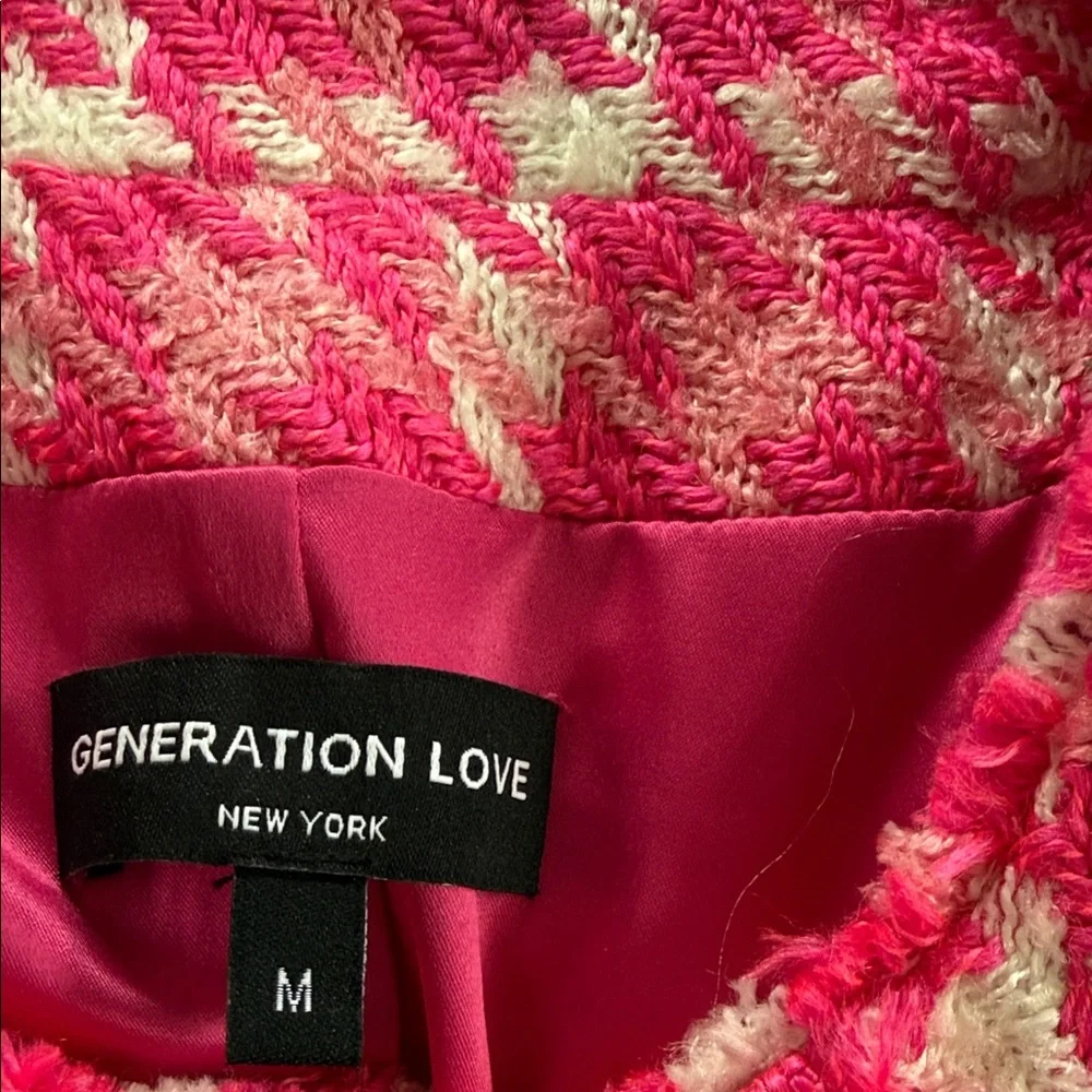 Generation Love Pink and Cream Blazer with Gold Accents - Picture 2 of 3